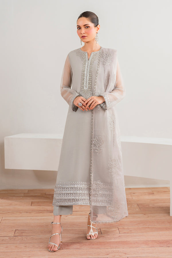 Baroque | Luxury Pret 24 | CHIFFON PR-988 - Designer Dress with Intricate embroidery and embellishments. Shop elegent wedding dress at Maria Faisal.