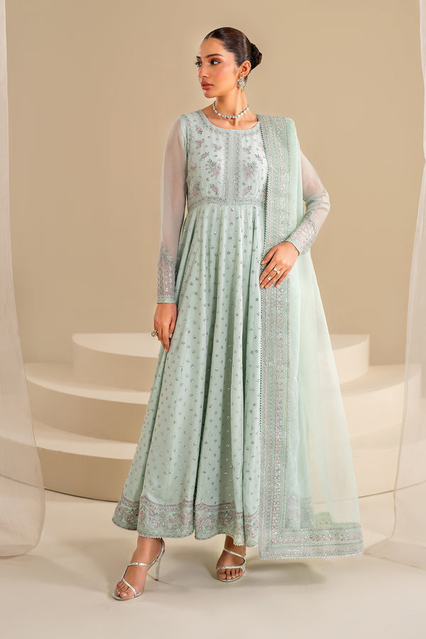 Baroque | Luxury Pret 24 | COTTON PATTI PR-984 - Designer Dress with Intricate embroidery and embellishments. Shop elegent wedding dress at Maria Faisal.