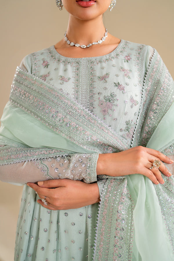 Baroque | Luxury Pret 24 | COTTON PATTI PR-984 - Designer Dress with Intricate embroidery and embellishments. Shop elegent wedding dress at Maria Faisal.