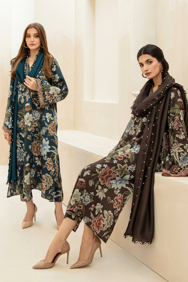 Baroque | Luxury Pret 24 | VISCOSE UF-432 - Designer Dress with Intricate embroidery and embellishments. Shop elegent wedding dress at Maria Faisal.