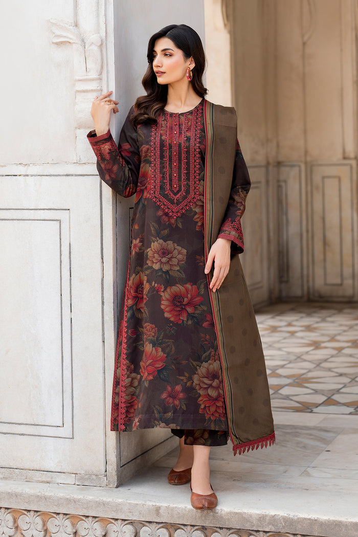 Baroque | Luxury Pret 24 | VISCOSE UF-735 - Designer Dress with Intricate embroidery and embellishments. Shop elegent wedding dress at Maria Faisal.