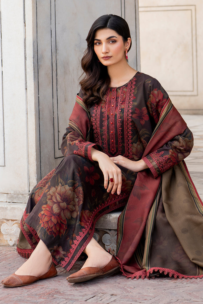 Baroque | Luxury Pret 24 | VISCOSE UF-735 - Designer Dress with Intricate embroidery and embellishments. Shop elegent wedding dress at Maria Faisal.