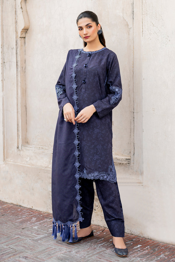 Baroque | Luxury Pret 24 | VISCOSE UF-726 - Designer Dress with Intricate embroidery and embellishments. Shop elegent wedding dress at Maria Faisal.