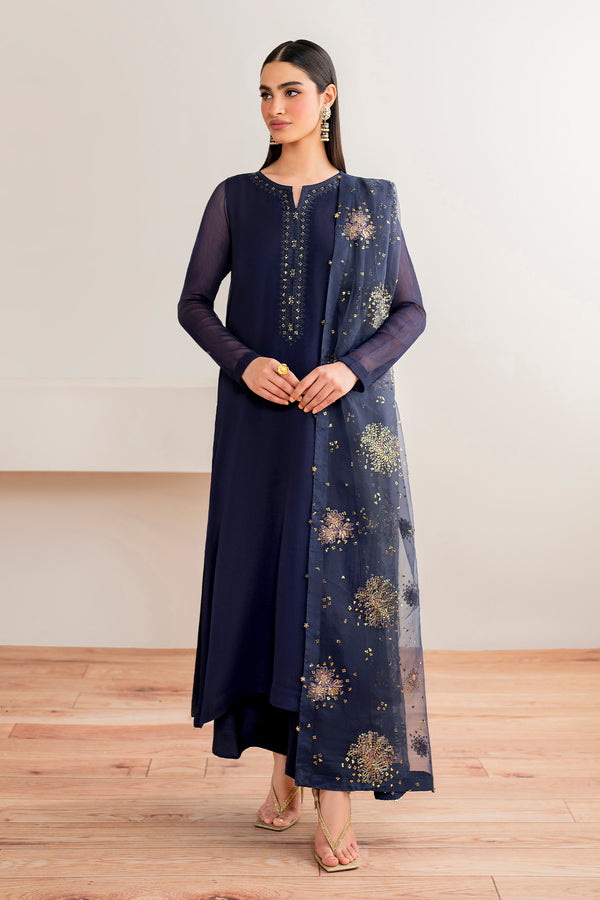 Baroque | Luxury Pret 24 | CHIFFON PR-983 - Designer Dress with Intricate embroidery and embellishments. Shop elegent wedding dress at Maria Faisal.