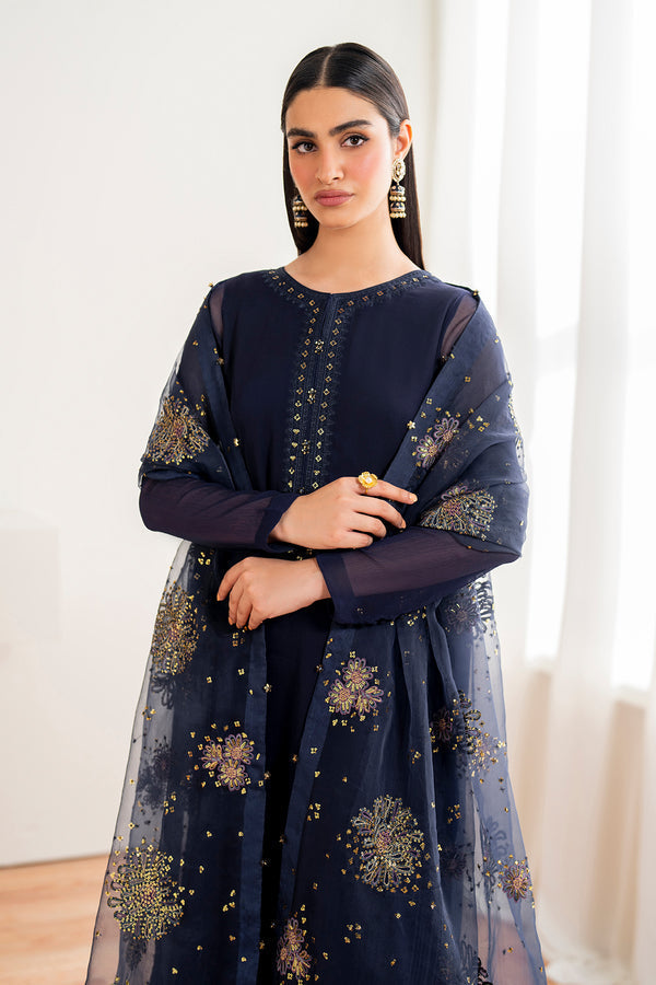 Baroque | Luxury Pret 24 | CHIFFON PR-983 - Designer Dress with Intricate embroidery and embellishments. Shop elegent wedding dress at Maria Faisal.