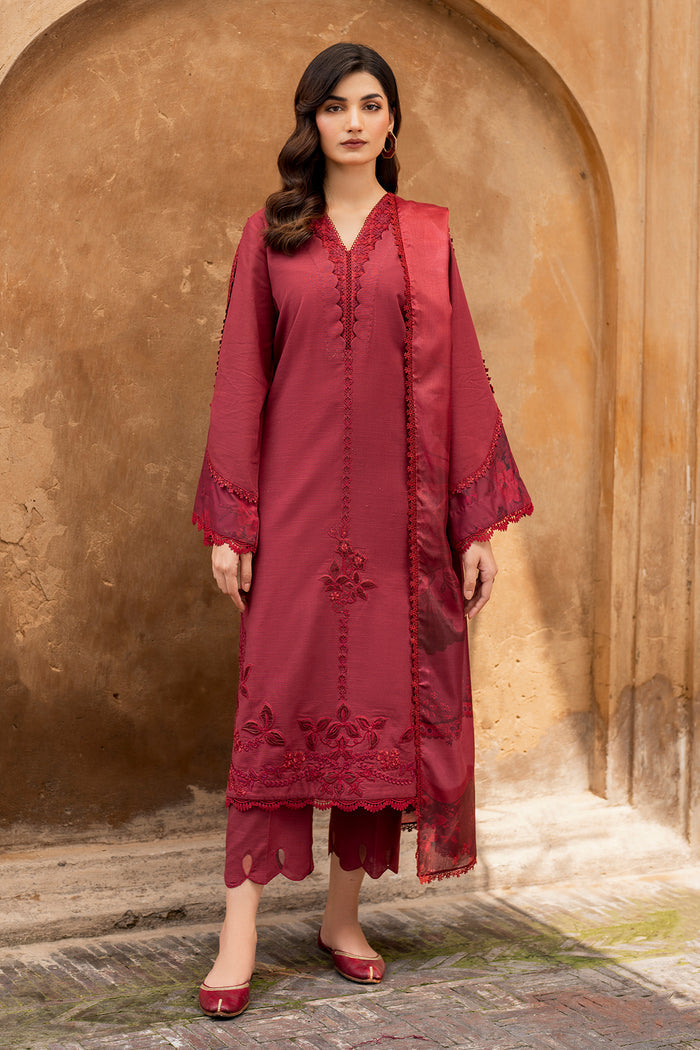 Baroque | Luxury Pret 24 | VISCOSE UF-739 - Designer Dress with Intricate embroidery and embellishments. Shop elegent wedding dress at Maria Faisal.