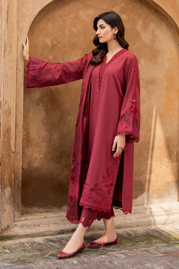 Baroque | Luxury Pret 24 | VISCOSE UF-739 - Designer Dress with Intricate embroidery and embellishments. Shop elegent wedding dress at Maria Faisal.