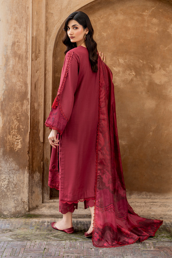 Baroque | Luxury Pret 24 | VISCOSE UF-739 - Designer Dress with Intricate embroidery and embellishments. Shop elegent wedding dress at Maria Faisal.