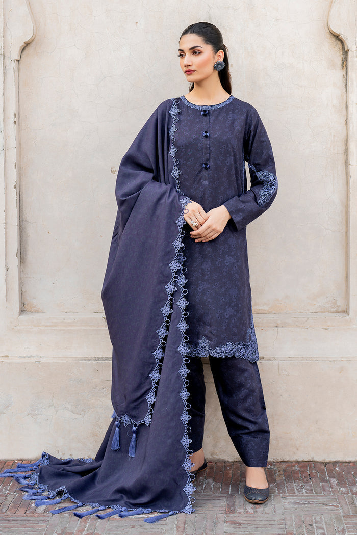 Baroque | Luxury Pret 24 | VISCOSE UF-726 - Designer Dress with Intricate embroidery and embellishments. Shop elegent wedding dress at Maria Faisal.