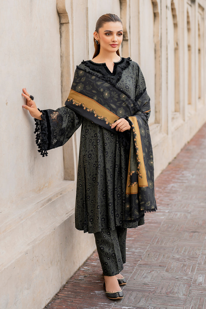 Baroque | Luxury Pret 24 | VISCOSE UF-727 - Designer Dress with Intricate embroidery and embellishments. Shop elegent wedding dress at Maria Faisal.