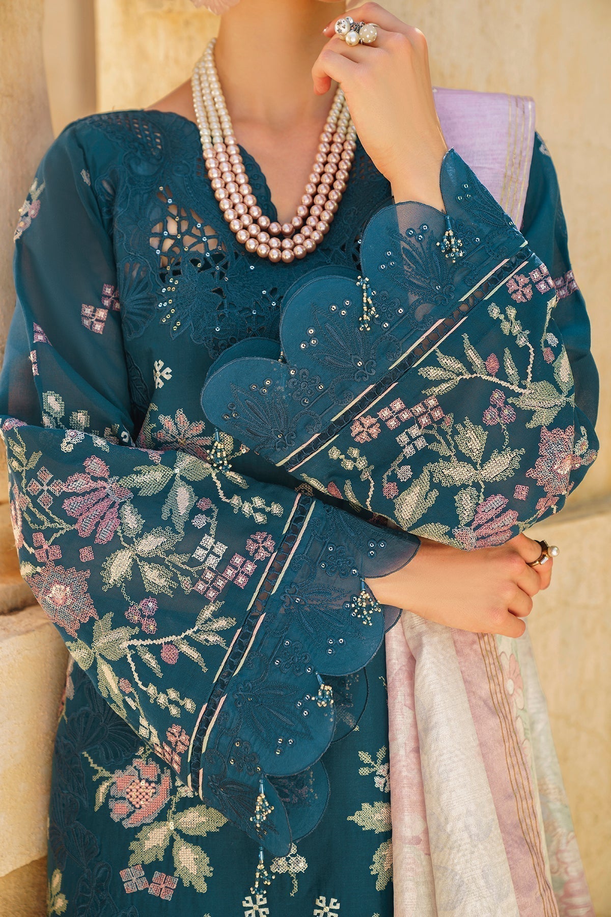 Baroque | Swiss Lawn 24 | SL12-D02 - Designer Dress - Maria Faisal