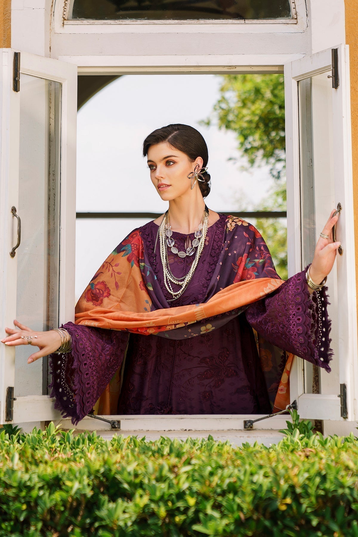 Baroque | Swiss Lawn 24 | SL12-D04 - Designer Dress - Maria Faisal