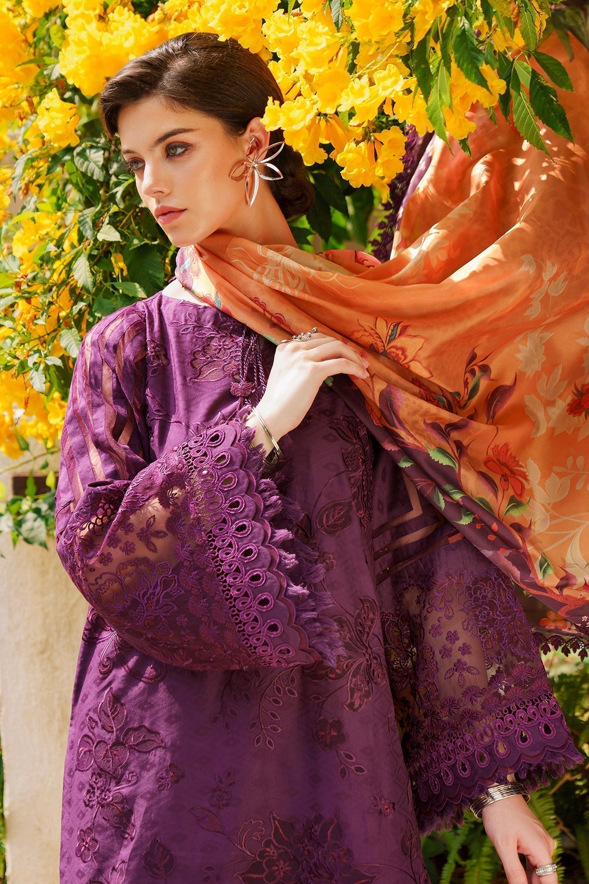 Baroque | Swiss Lawn 24 | SL12-D04 - Designer Dress - Maria Faisal
