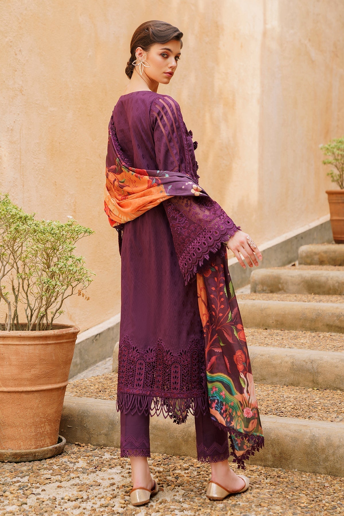 Baroque | Swiss Lawn 24 | SL12-D04 - Designer Dress - Maria Faisal