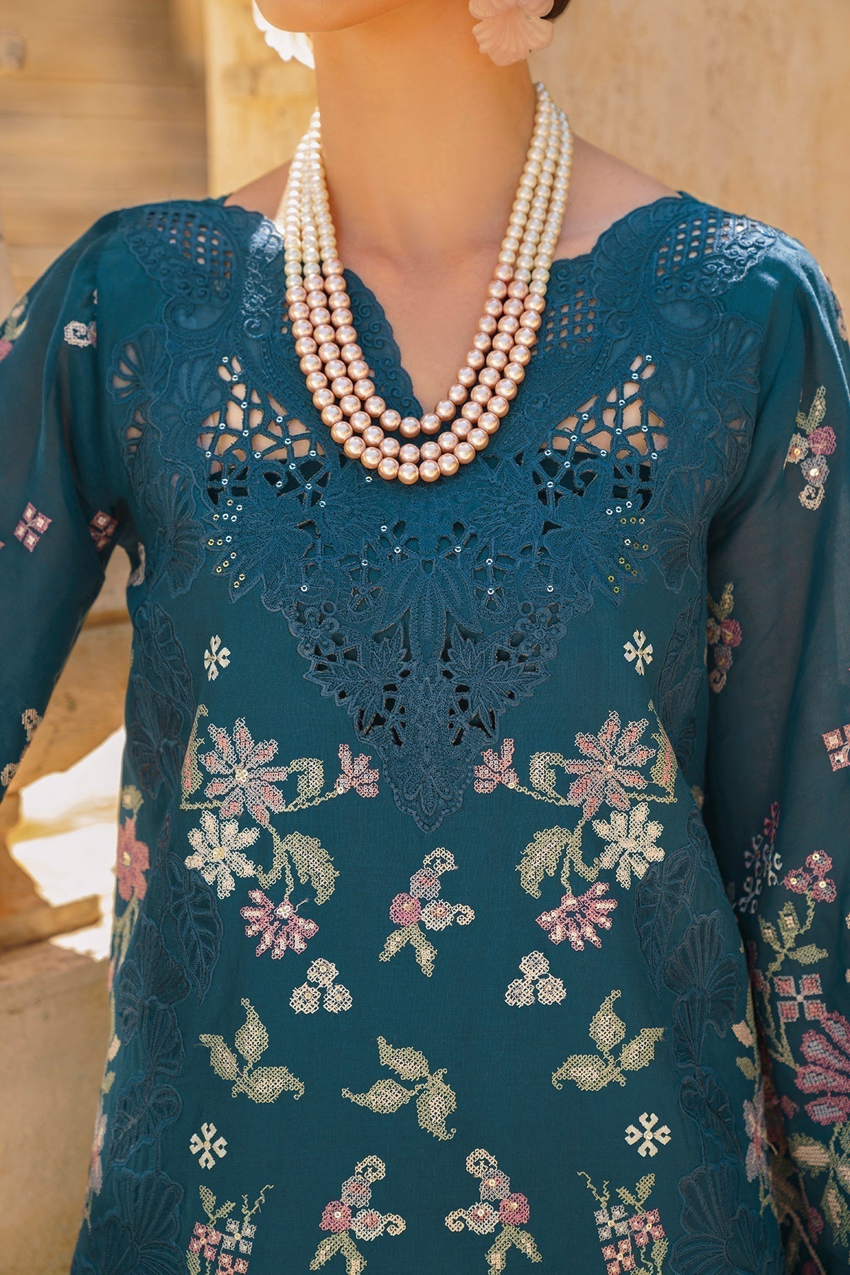 Baroque | Swiss Lawn 24 | SL12-D02 - Designer Dress - Maria Faisal