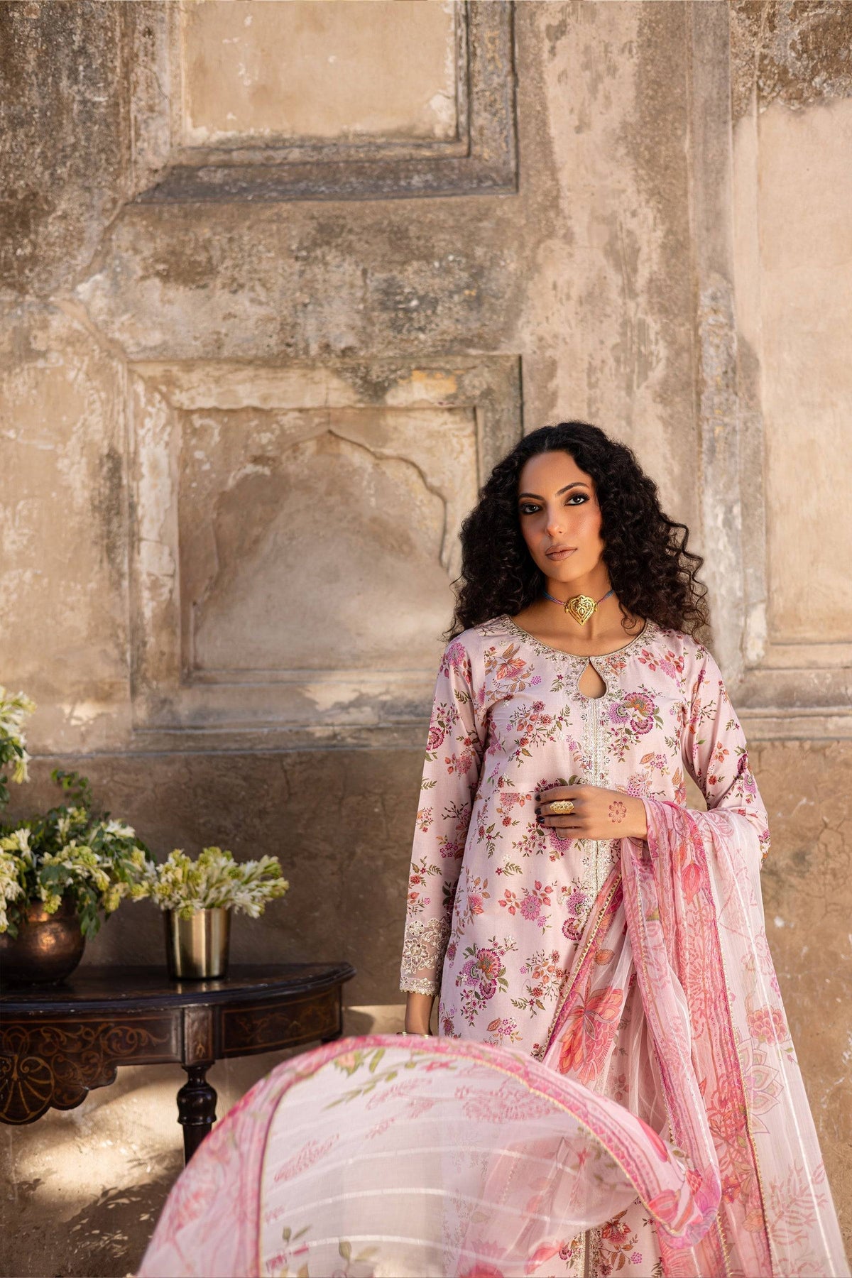 Batik | Chargbagh | Pink Lilly by Maria Faisal - Registered Vendor of : Batik - type : Ladies Clothes - 100% original wedding dresses
