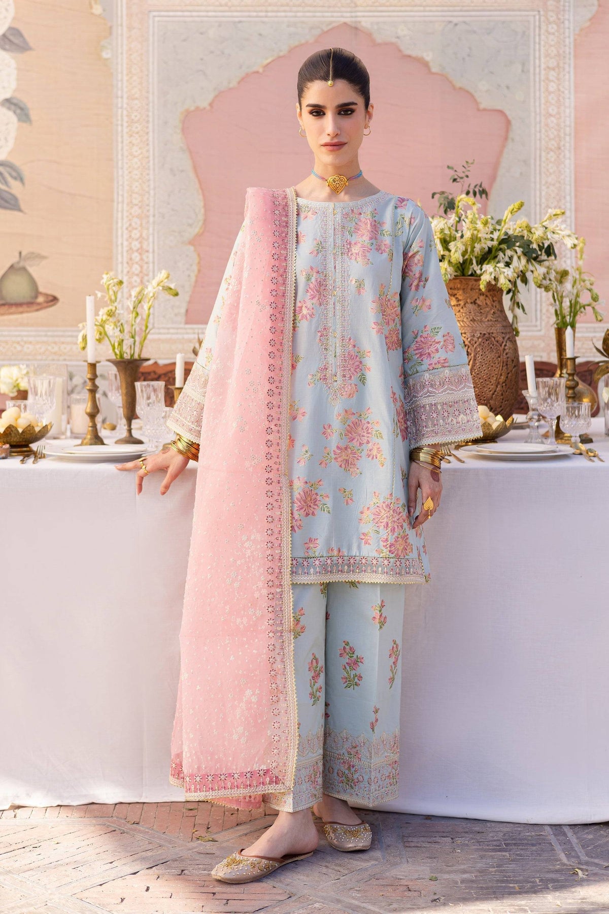 Batik | Chargbagh | Ocean Bloom by Maria Faisal - Registered Vendor of : Batik - type : Ladies Clothes - 100% original wedding dresses