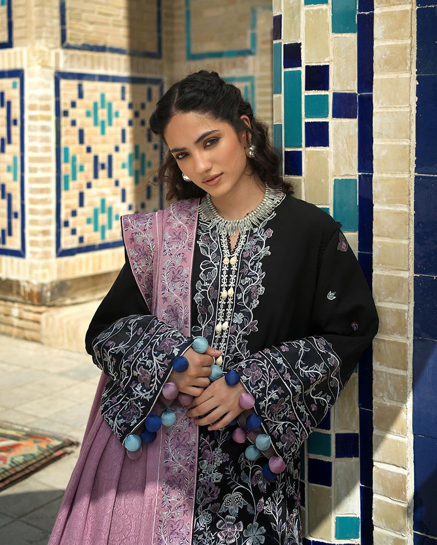 Mushq | Bukhara Winter Edit | Bazaar Trail - Luxury Dress - available at Maria Faisal in UK and USA.