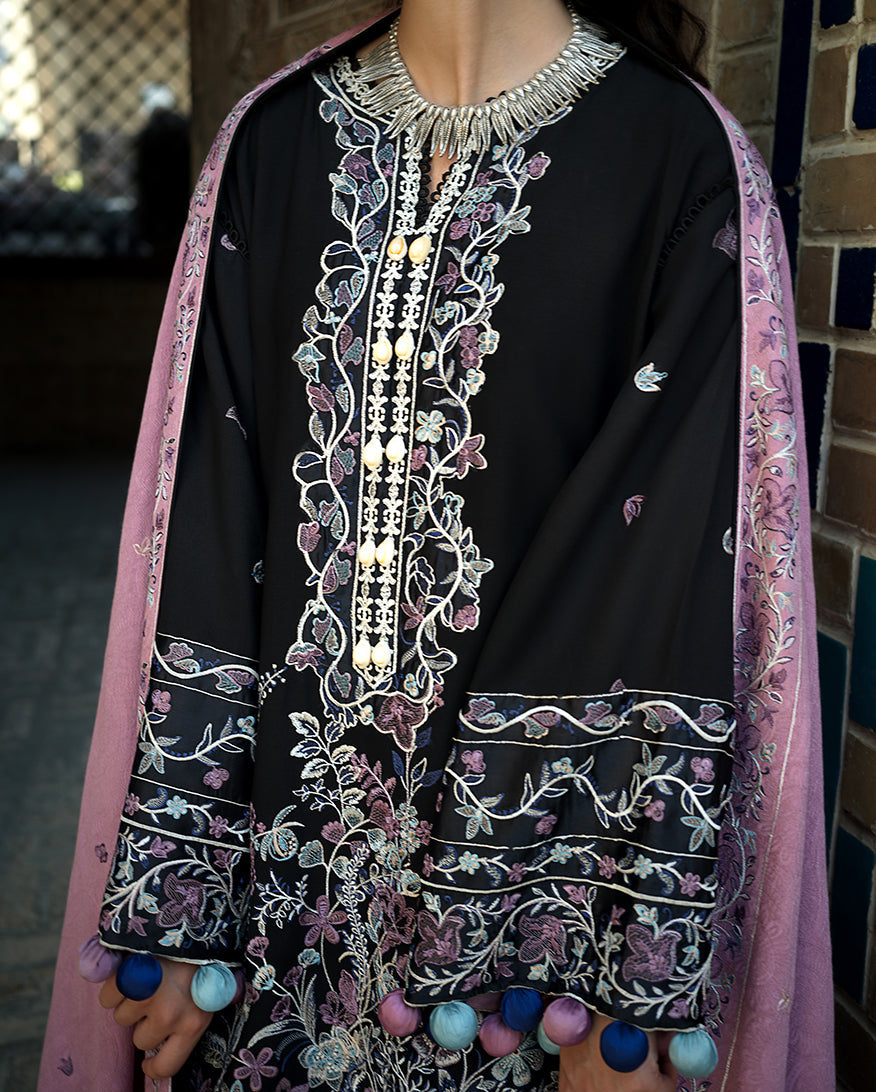 Mushq | Bukhara Winter Edit | Bazaar Trail - Luxury Dress - available at Maria Faisal in UK and USA.