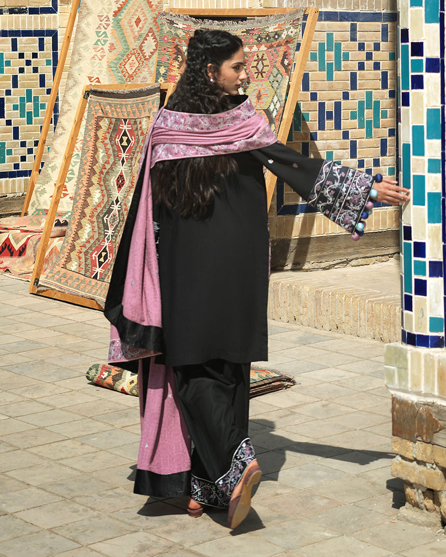 Mushq | Bukhara Winter Edit | Bazaar Trail - Luxury Dress - available at Maria Faisal in UK and USA.