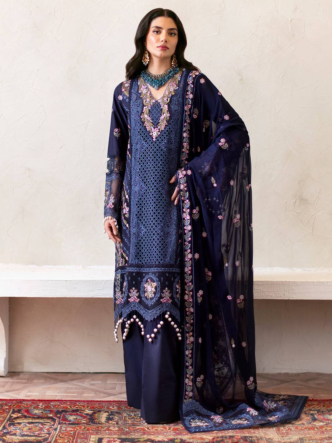 Mahnur | Sophie Luxury Lawn 25 | Blake by Maria Faisal - Registered Vendor of : Mahnur - type : Ladies Clothes - 100% original wedding dresses