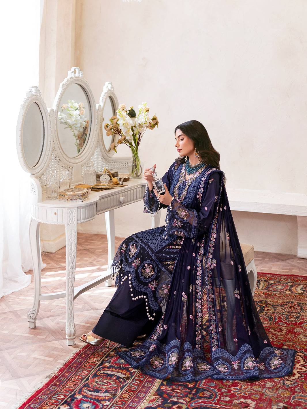 Mahnur | Sophie Luxury Lawn 25 | Blake by Maria Faisal - Registered Vendor of : Mahnur - type : Ladies Clothes - 100% original wedding dresses
