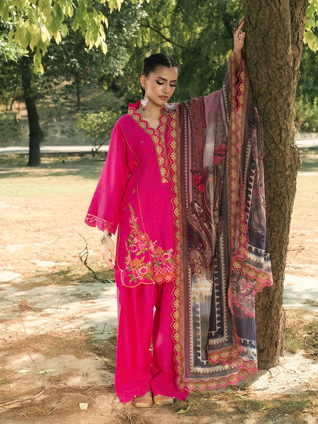 Hemstitch | The Garden Lawn | Blush Petal - Ladies Clothes - Maria Faisal