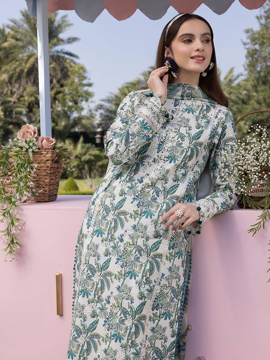 Izel | Oh Spring Lawn 25 | BREEZE by Maria Faisal - Registered Vendor of : Izel - type : Ladies Clothes - 100% original wedding dresses
