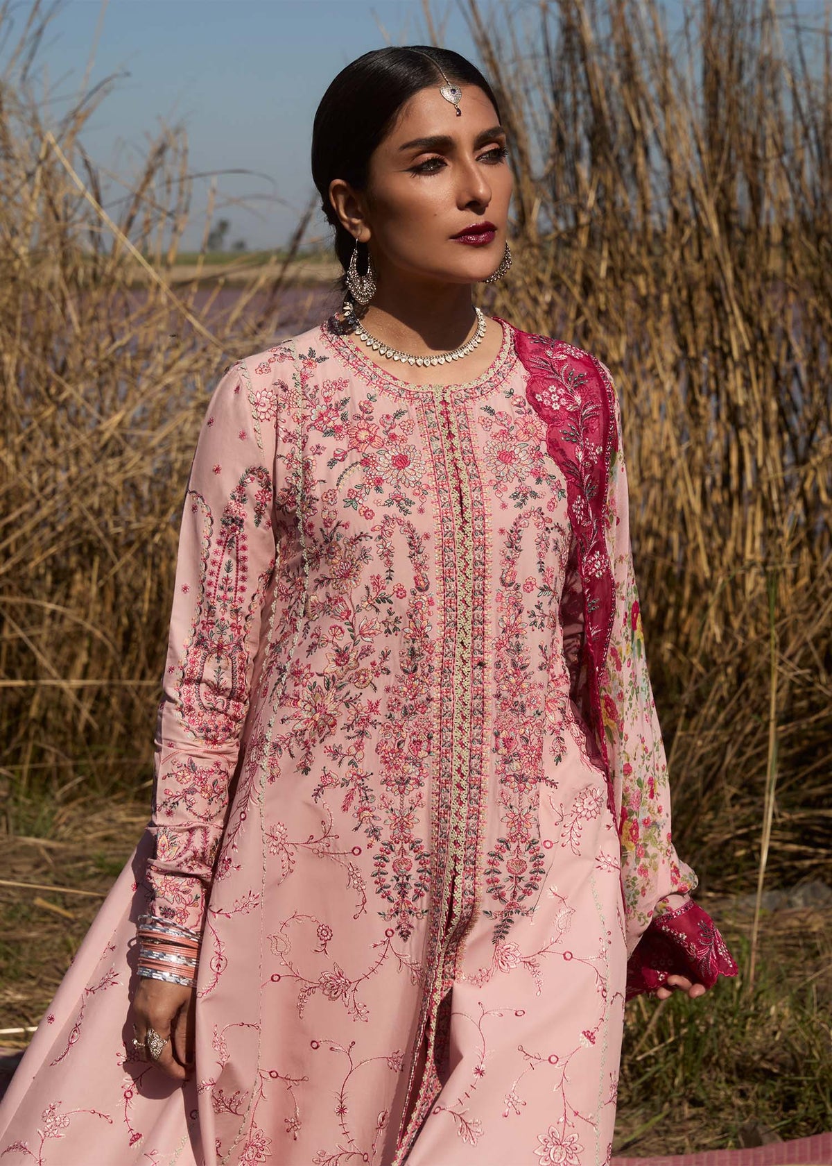 Hussain Rehar | Surkh Eid Pret’25 | Neher by Maria Faisal - Registered Vendor of : Hussain Rehar - type : Ladies Clothes - 100% original wedding dresses