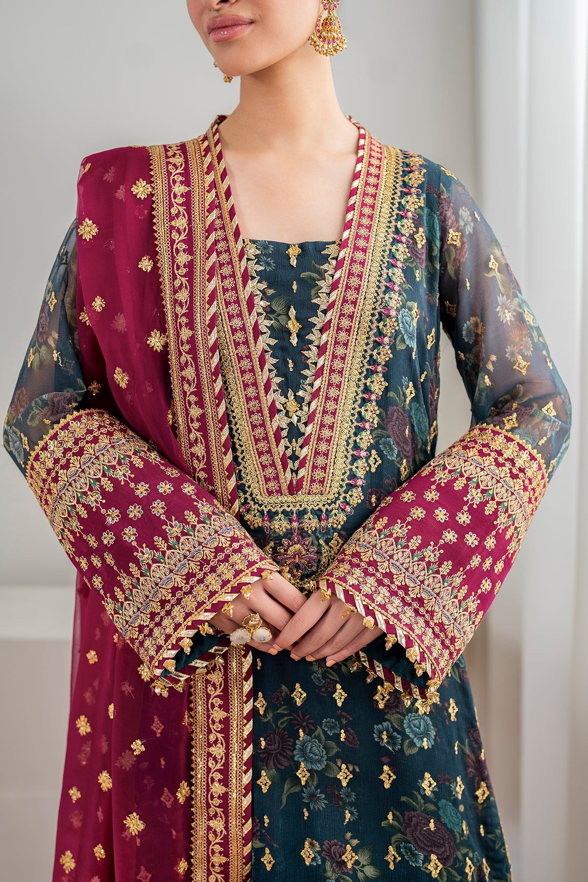 Baroque | Embroidered Chiffon | SF-689
