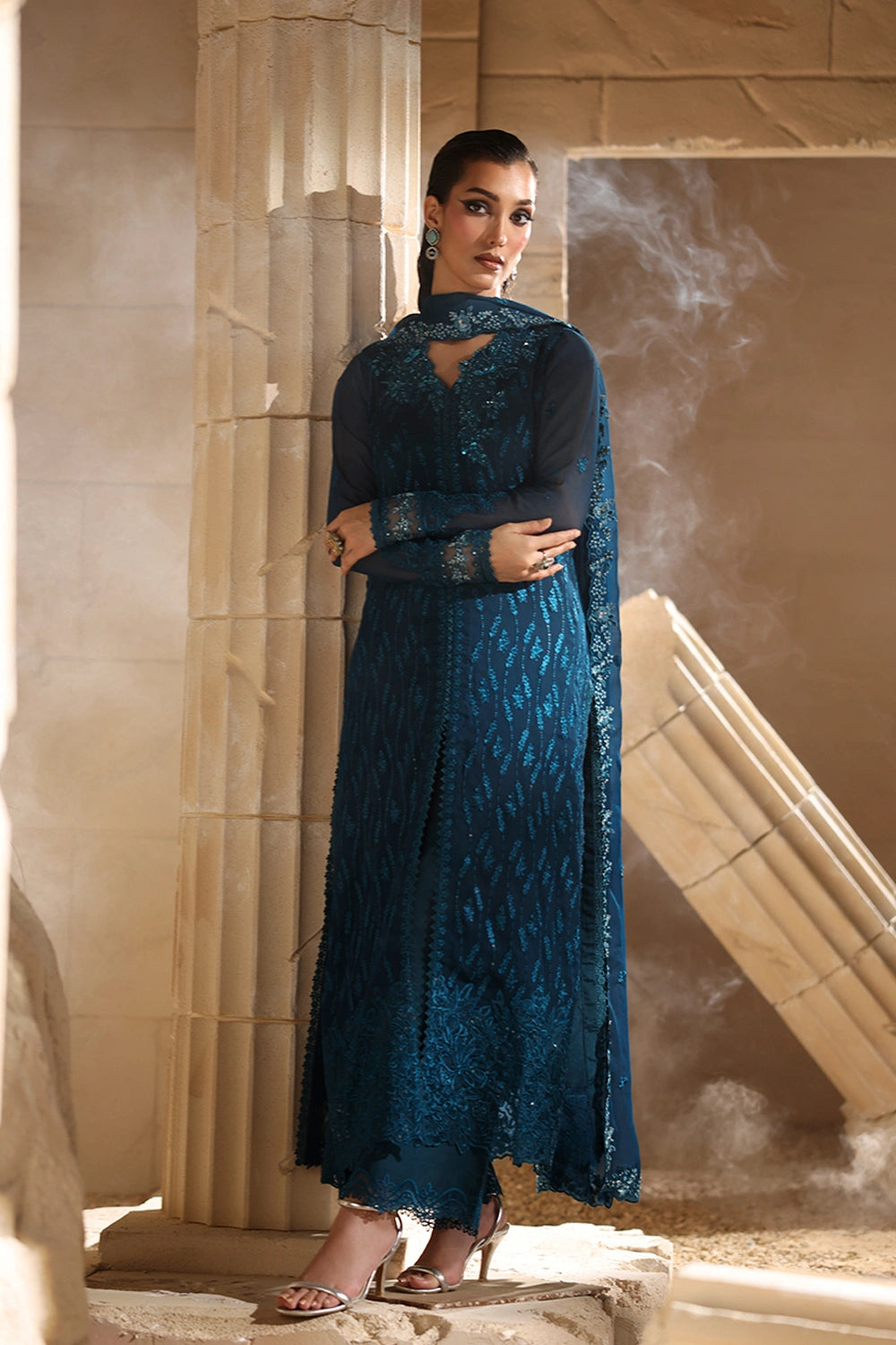 Azure | Luxe Formals | Celeste - Formal Dress - available at Maria Faisal in UK and USA.