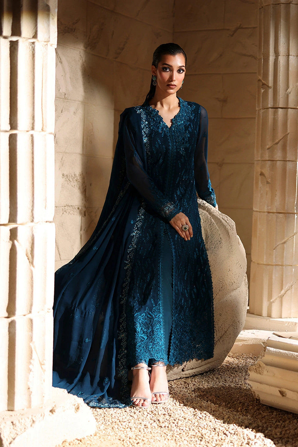 Azure | Luxe Formals | Celeste - Formal Dress - available at Maria Faisal in UK and USA.