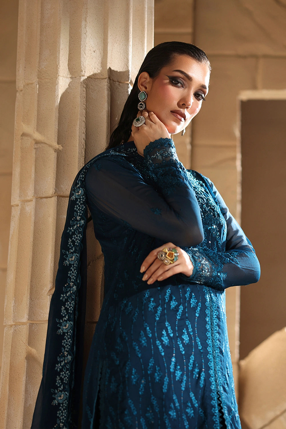 Azure | Luxe Formals | Celeste - Formal Dress - available at Maria Faisal in UK and USA.