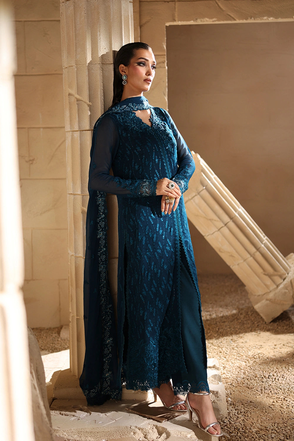 Azure | Luxe Formals | Celeste - Formal Dress - available at Maria Faisal in UK and USA.