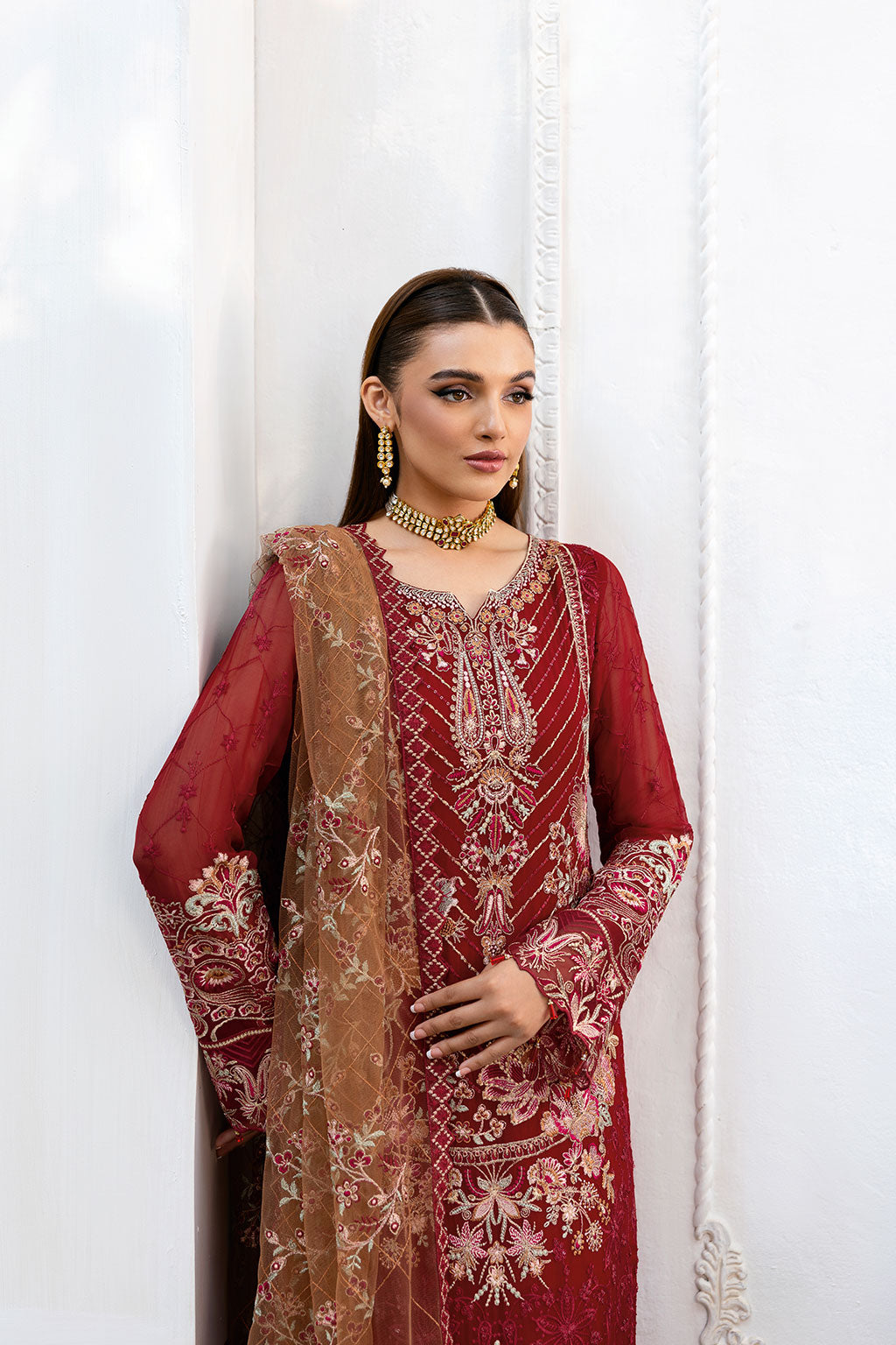 Ramsha | Chevron Chiffon Collection | A-1010 - Ladies Clothes 