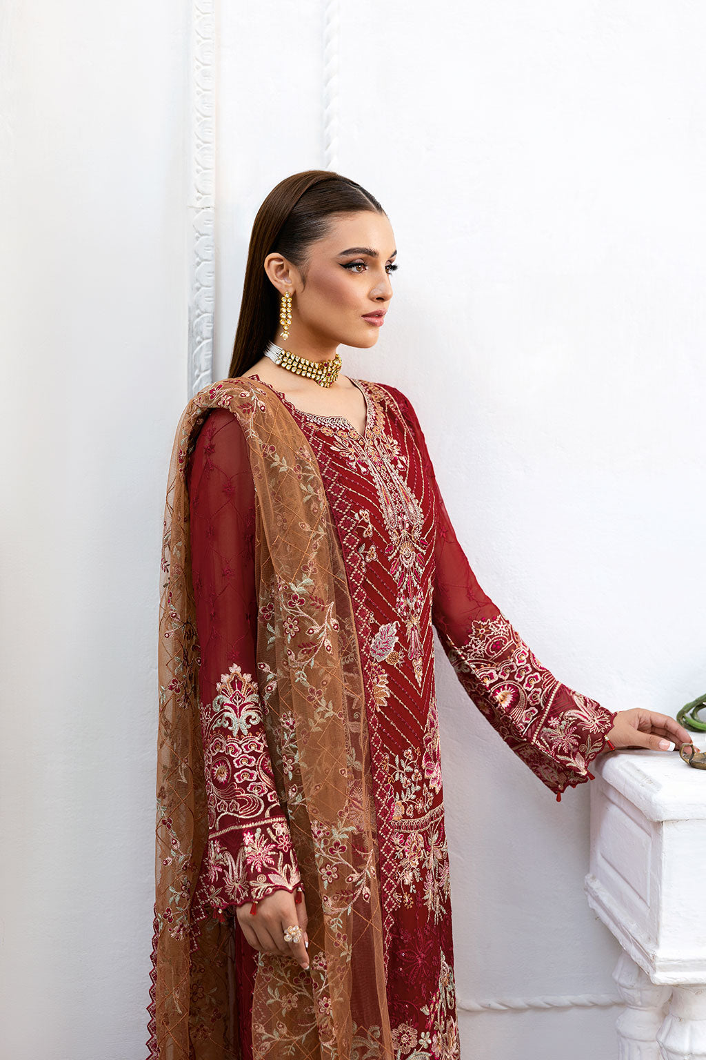 Ramsha | Chevron Chiffon Collection | A-1010 - Ladies Clothes 