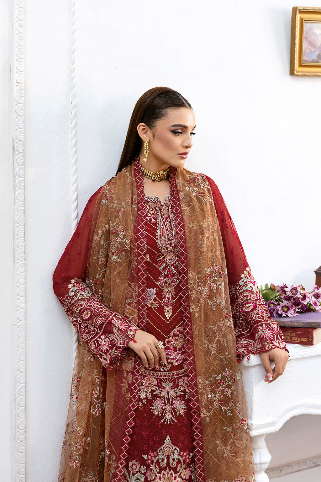 Ramsha | Chevron Chiffon Collection | A-1010 - Ladies Clothes 