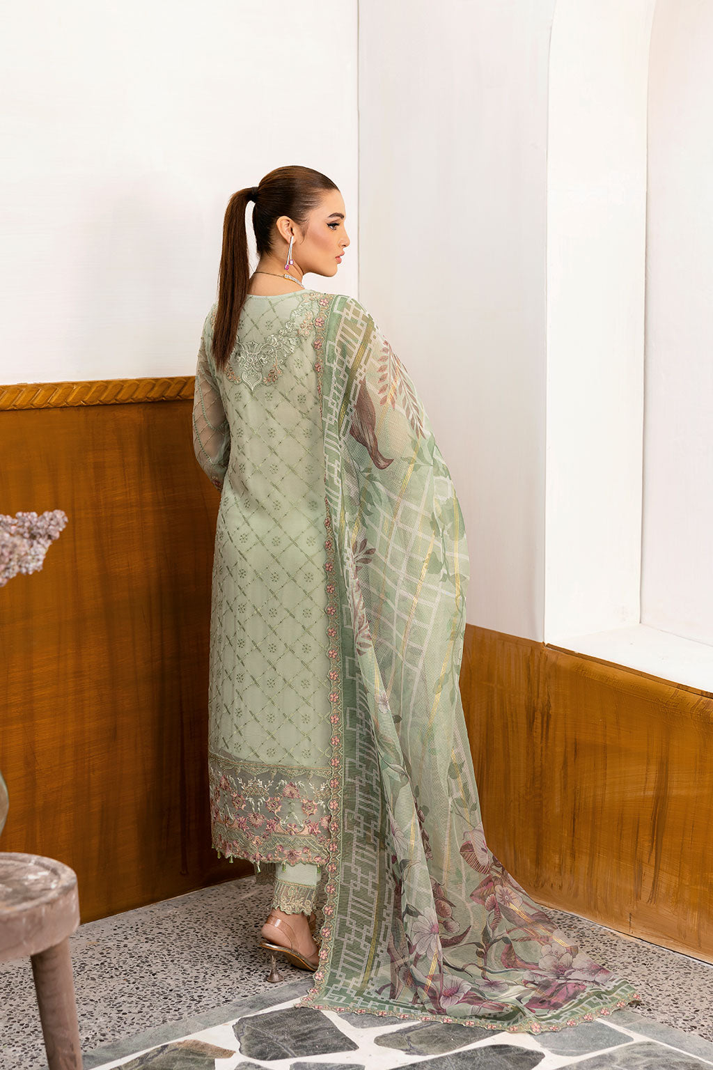 Ramsha | Chevron Chiffon Collection | A-1003 - Ladies Clothes 