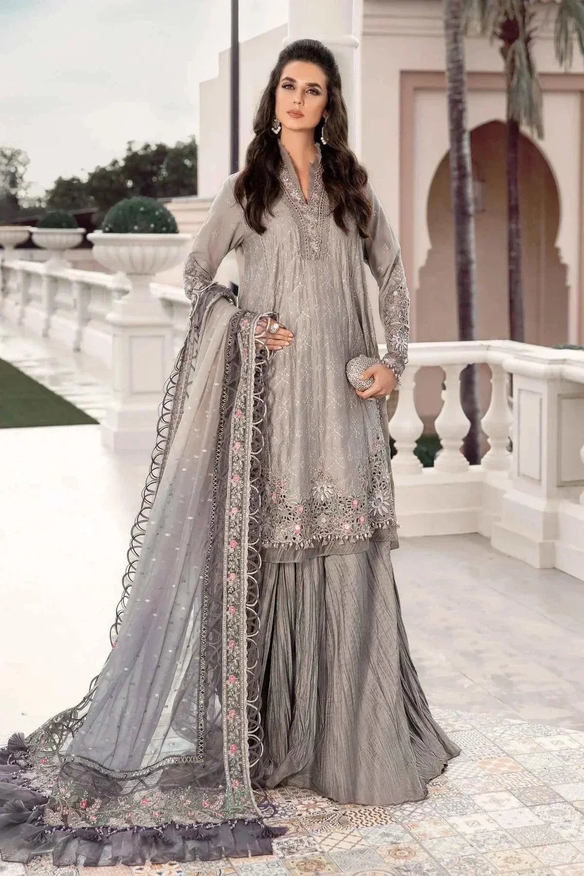 Maria B | Sateen Formals 23 | Grey CST-707