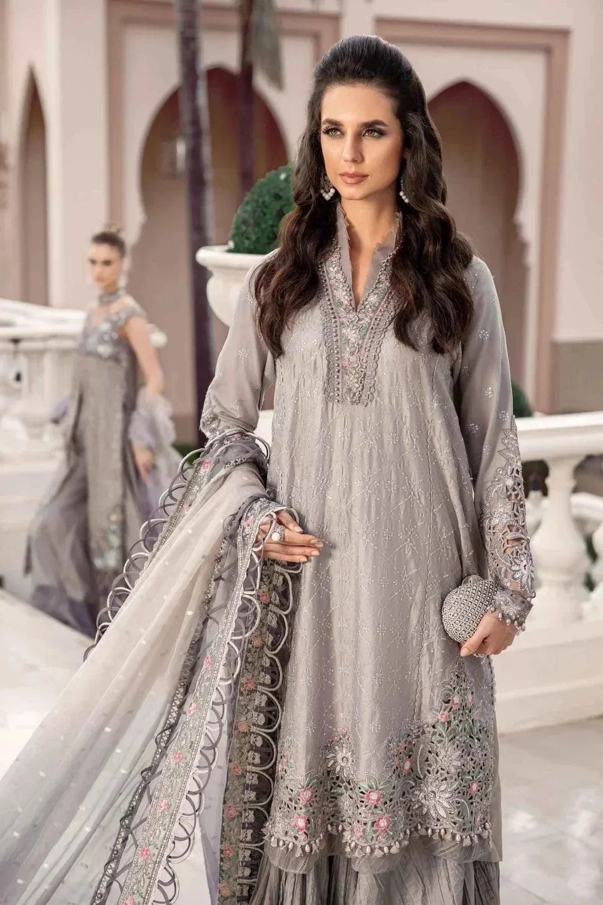 Maria B | Sateen Formals 23 | Grey CST-707