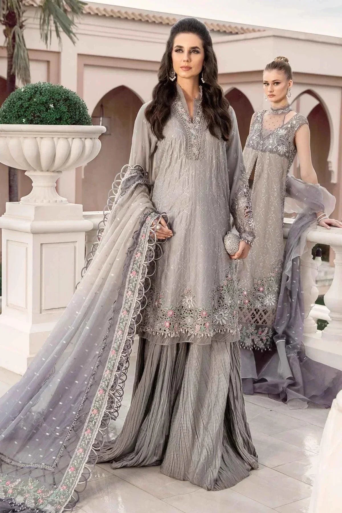 Maria B | Sateen Formals 23 | Grey CST-707