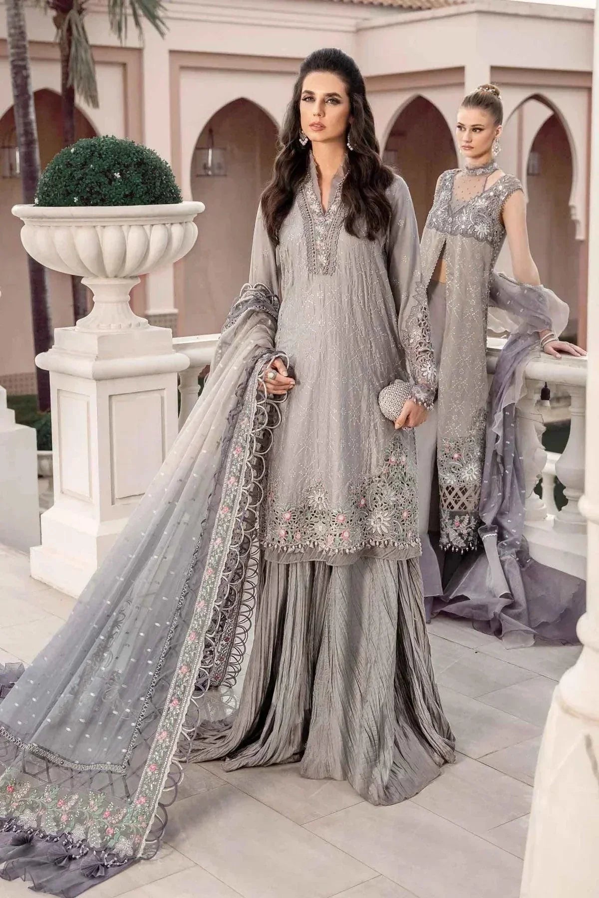 Maria B | Sateen Formals 23 | Grey CST-707