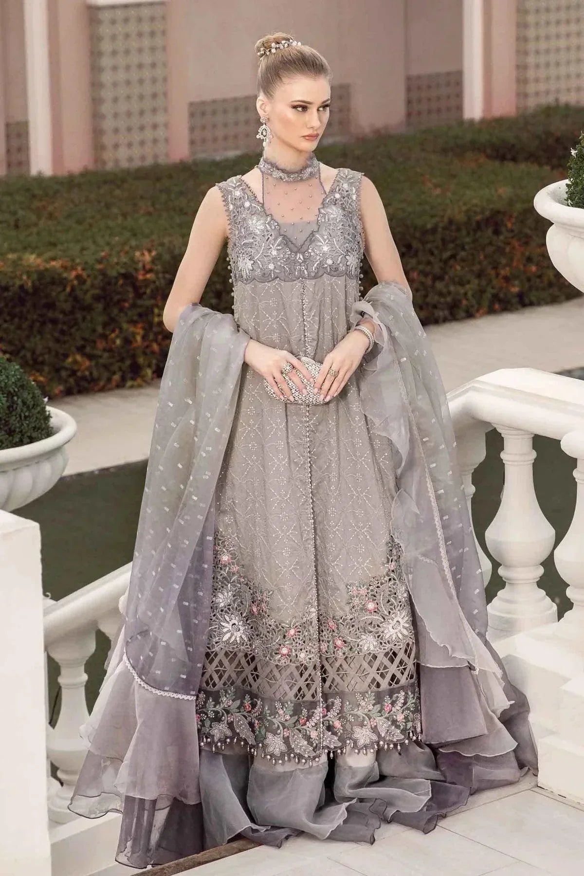 Maria B | Sateen Formals 23 | Grey CST-707