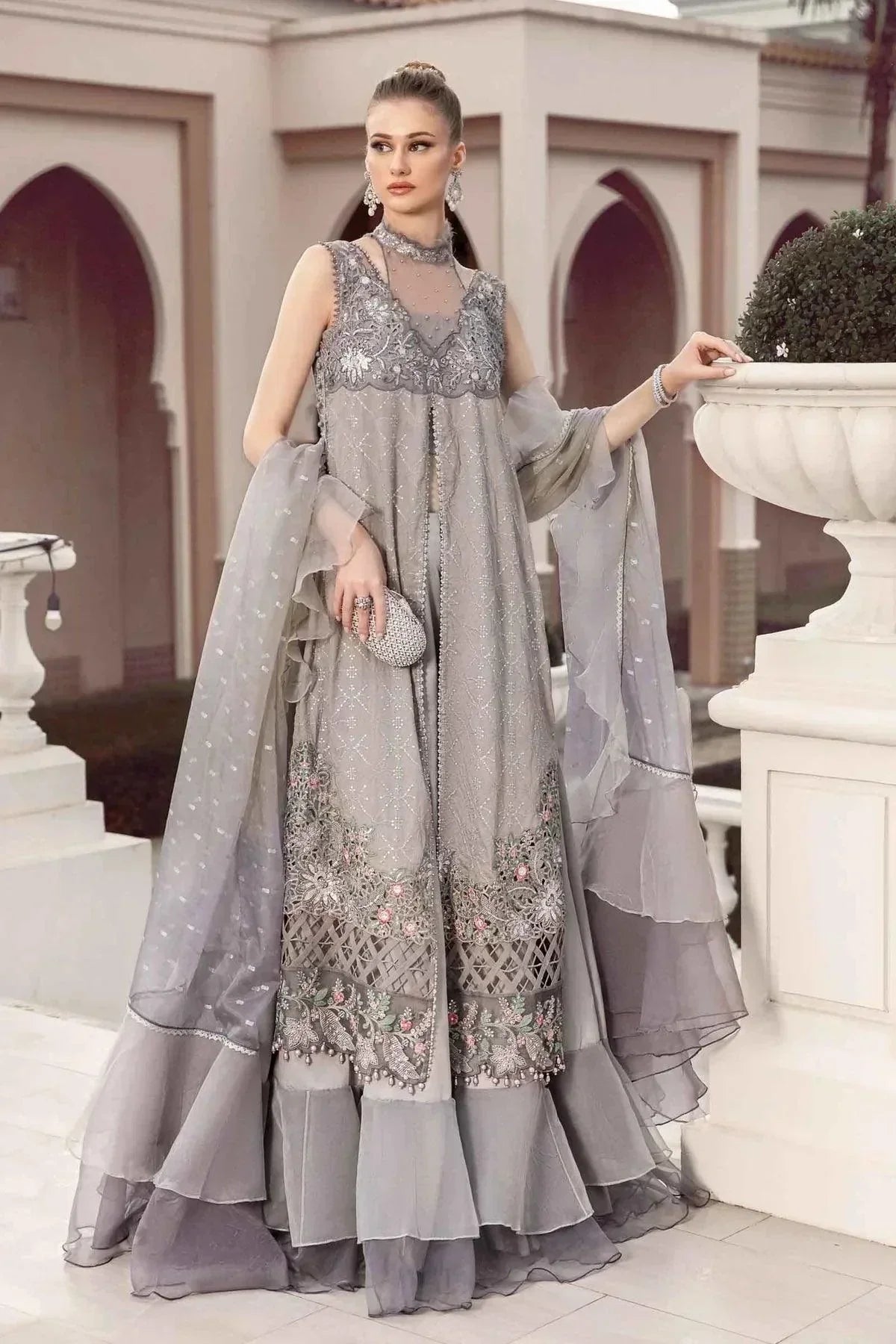 Maria B | Sateen Formals 23 | Grey CST-707