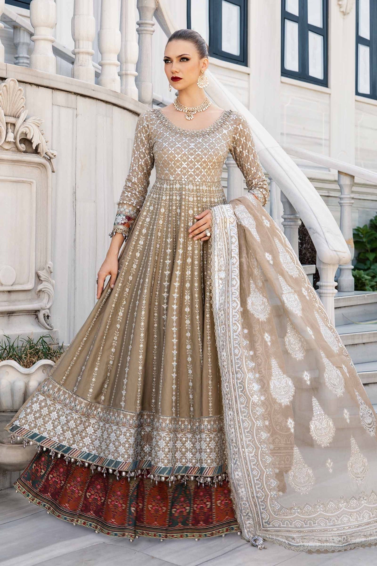 Maria B | Sateen Formals 24 | CST-810 - Ladies Clothes - Maria Faisal