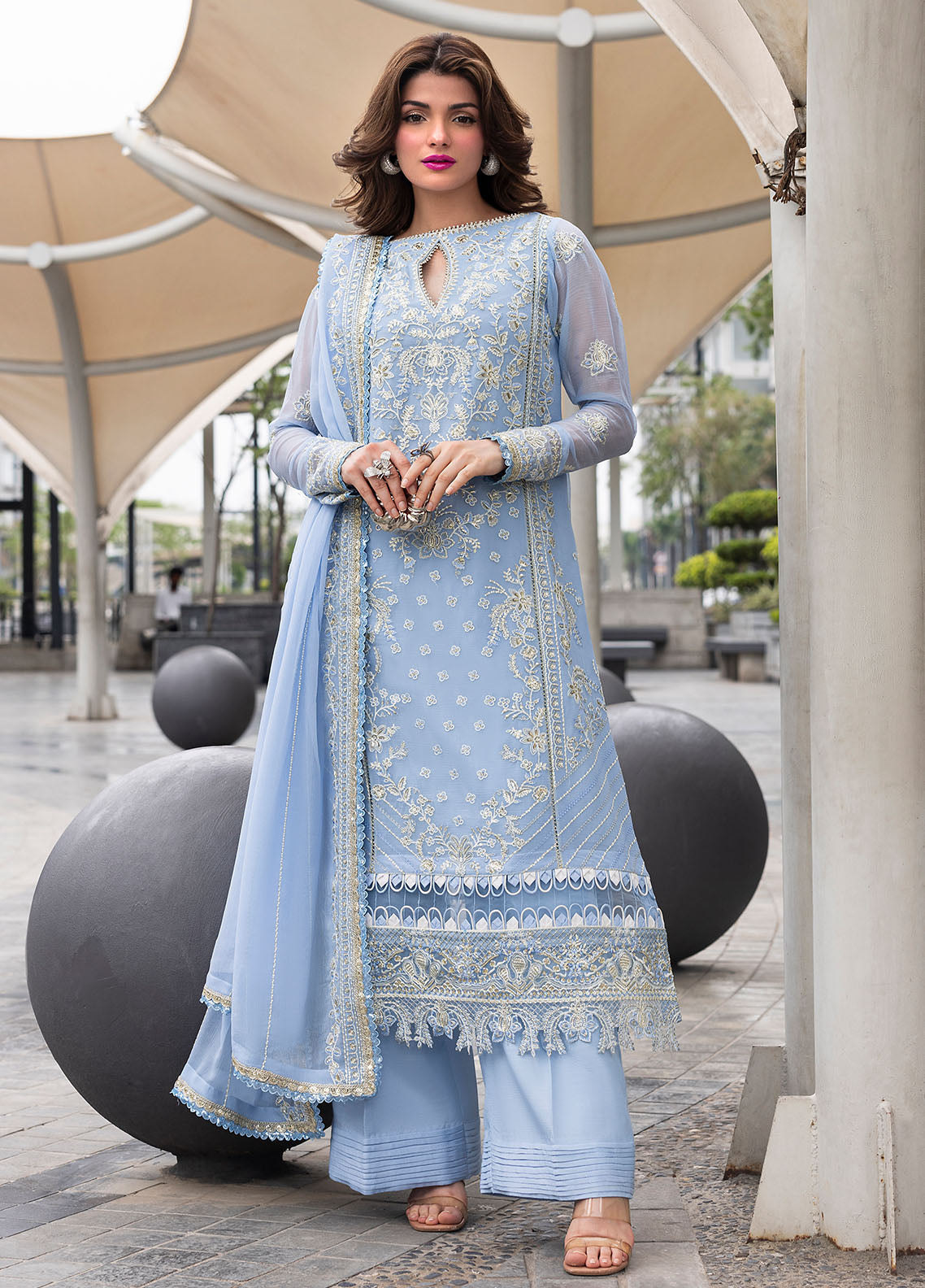 Sahane | At First Glance | CT 25001 First Rain - Ladies Clothes - Maria Faisal