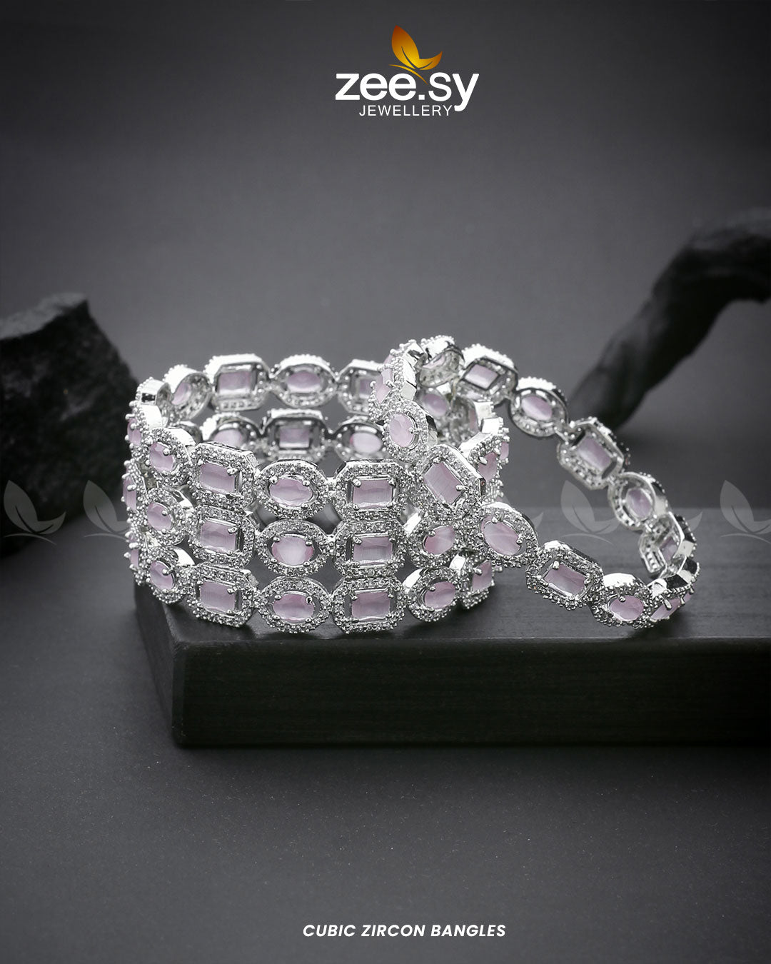 Cubic Zircon Bangles - Bangles 