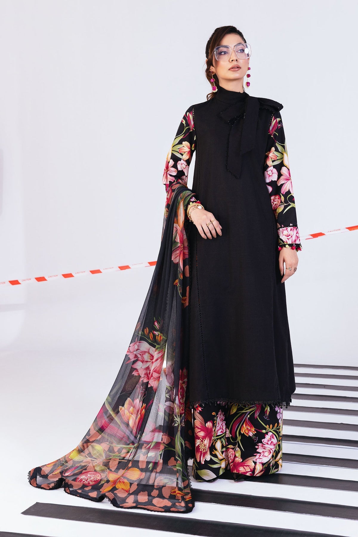 Maria B | Winter Basics 25 | MB-CUS25-1101B - Casual Dress - available at Maria Faisal in UK and USA.