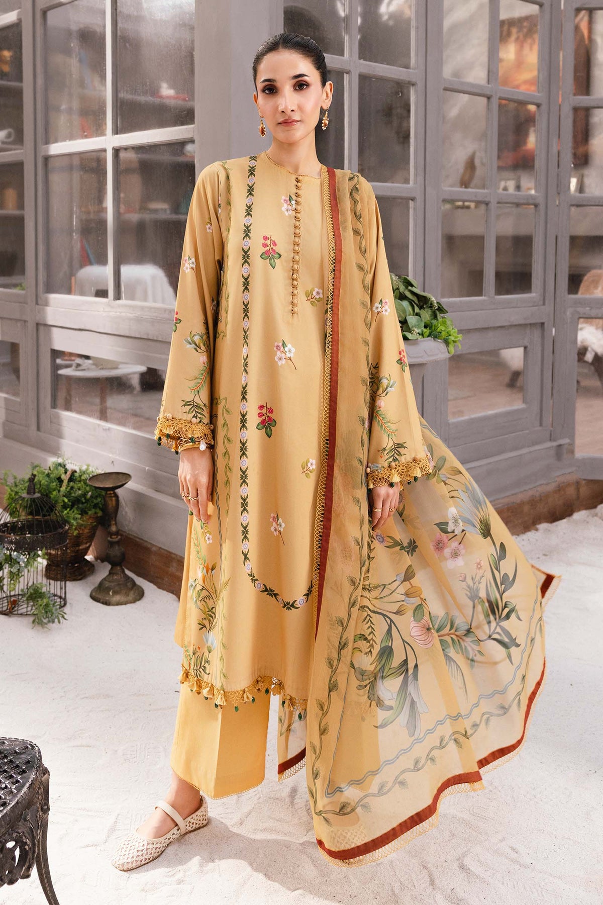 Maria B | Winter Basics 25 | MB-CUS25-1105B - Casual Dress - available at Maria Faisal in UK and USA.