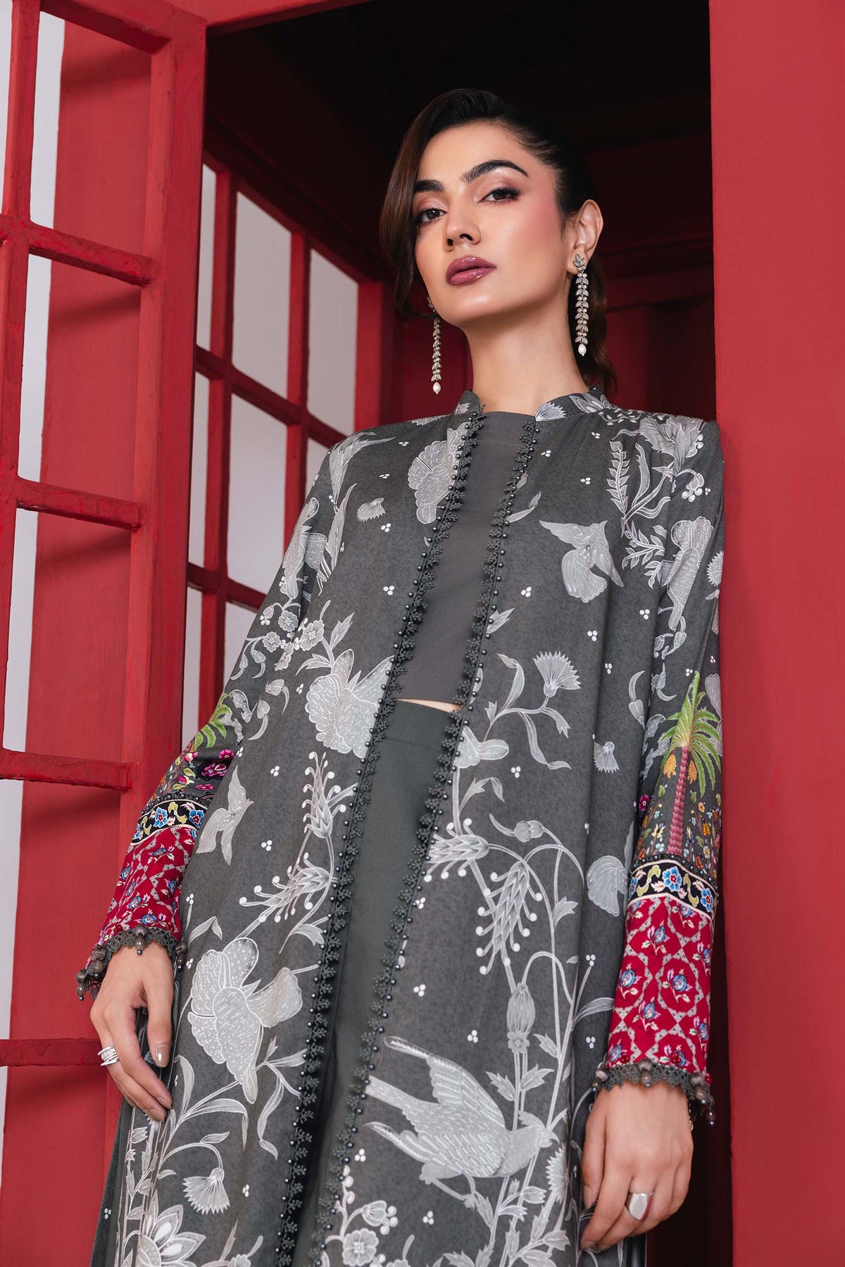 Maria B | Winter Basics 25 | MB-CUS25-1106A - Casual Dress - available at Maria Faisal in UK and USA.